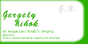 gergely mihok business card